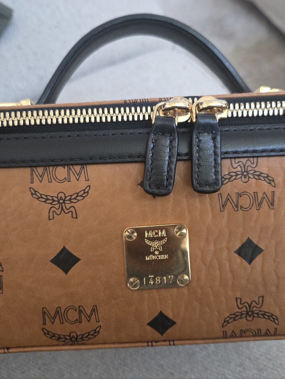MCM Mini Top-Handle Bag